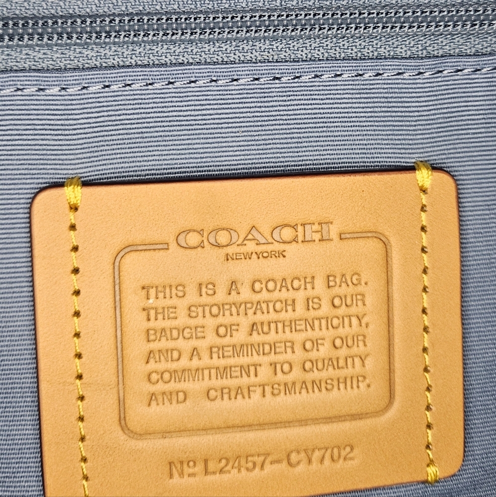 NEW! Coach Laurel Small in Signature Denim Shoulder Crossbody Bag - Picture 6 of 6